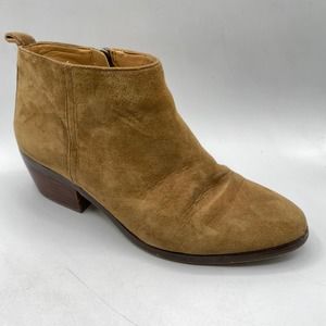 J. Crew Sawyer Tan Suede Booties Size 5.5